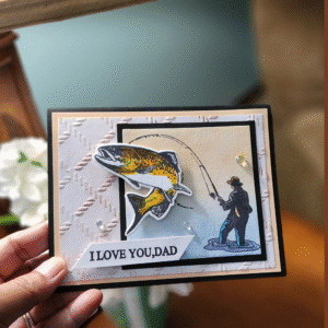Handmade Fishing Card for Dad | Unique Father's Day & Birthday Gift