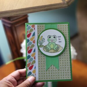 Handmade Frog Card: Cute & Unique Greeting for Any Occasion