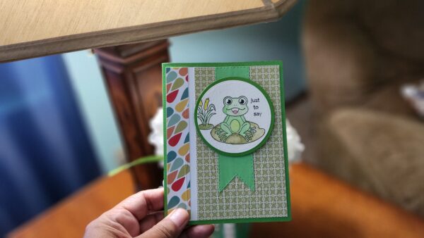 Handmade Frog Card: Cute & Unique Greeting for Any Occasion