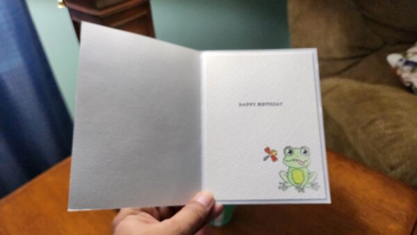Handmade Frog Card: Cute & Unique Greeting for Any Occasion