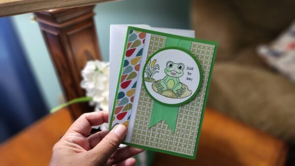 Handmade Frog Card: Cute & Unique Greeting for Any Occasion