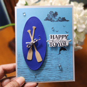 Nautical Birthday Card Set: Pop-Up Rowboat & Paddleboard 'Happy Birthday To You' Cards