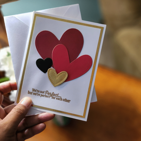 Handmade Heartfelt Card | Perfect for Each Other