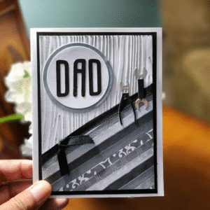Unique Handcrafted "DAD" Card with Tool