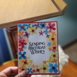 sending birthday wishes card | colorful floral greeting