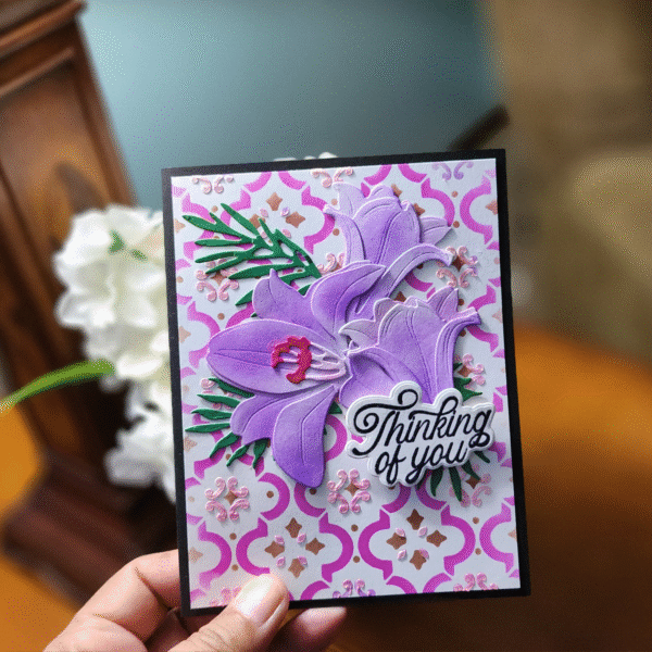 Thinking of You" Card | Purple Lily Design