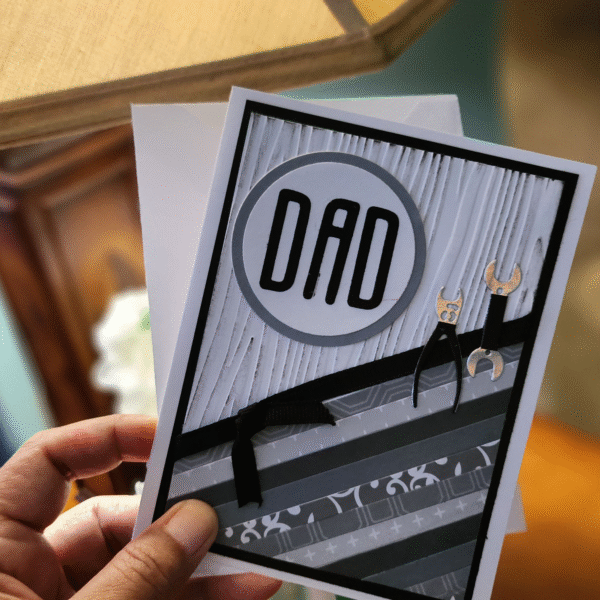 Unique Handcrafted "DAD" Card with Tool
