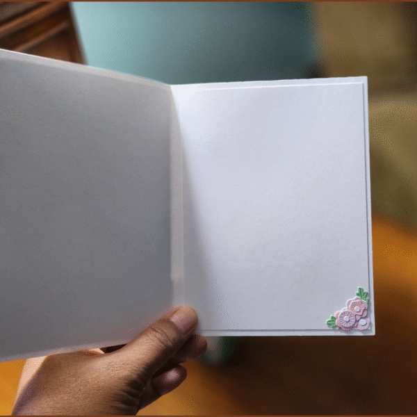 Charming Handcrafted "Hello" Card with Bird and Floral Branch