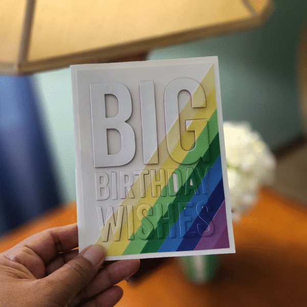 Handmade "Big Birthday Wishes" Card