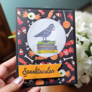 Spooktacular Raven Halloween Card | Handmade Fun & Festive